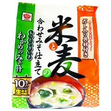 升屋 米麥海帶芽即食味噌湯 內附食料包, 204g, 1袋