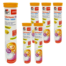 Doppel herz 德之寶 鈣+D3 Osteo 1000 發泡錠, 108g, 15錠, 6瓶