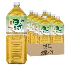 悅氏 日式無糖綠茶 清新甘醇 x 8瓶, 2L
