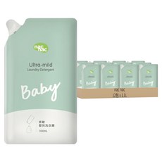 nac nac 低敏洗衣精補充包, 1.1L, 12包