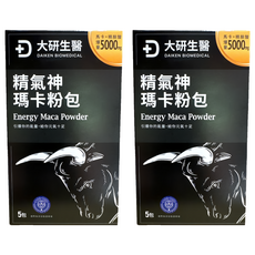 大研生醫 精氣神瑪卡粉包, 5包, 7.4g, 2盒