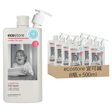 Ecostore 宜可誠 蔬果奶瓶洗潔劑, 500ml, 8瓶
