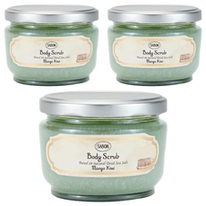 SABON 身體磨砂膏 芒果奇異果, 320g, 3罐