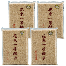 天生好米 花東一等糙米, 2.4kg, 4包