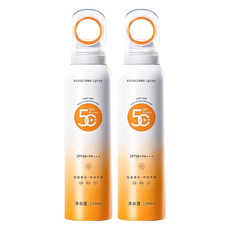 隔離噴霧 2組 SPF50+高倍數防曬 清爽不黏膩 全身適用, 150ml