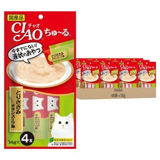 INABA CIAO 啾嚕 肉泥, 雞肉 + 雞肉高湯, 56g, 48袋