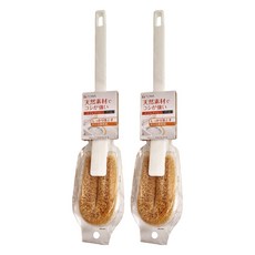 TOWA 東和產業 TP2棕毛馬桶刷 尺寸5.5x6x36cm, 棕色, 2個