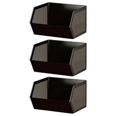 小麥購物 磁吸置物架 C632 小號 434g, 黑色, 3個