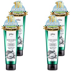 plu 三合一椰子身體磨砂膏, 200g, 4條