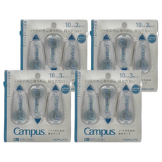 KOKUYO 國譽 Campus 修正帶 TW-NT315, 10m x 3入, 藍色, 4包