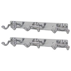 雙手萬能 造型掛衣勾 6鉤, 加粗更穩固, 2個, 不鏽鋼色