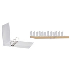 TON CHUNG 同春牌 D型3孔夾, 白色, 12個