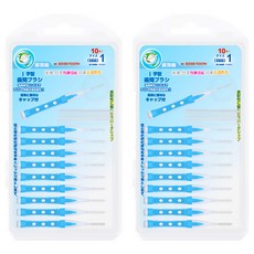 Mr.GOOD TOOTH 固特齒 I型牙間刷 10支, 多尺寸可選，柔軟尼龍刷毛，附防塵蓋, 0.6mm, 2盒