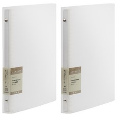 本色 b5 26孔塑鋼夾 lcw26r-1, 透白色, 2個