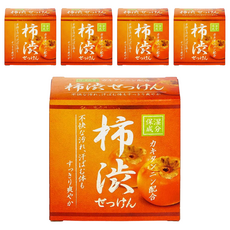 clover 洗顏皂-柿 80g 5入 天然柿子萃取 溫和洗淨 日本製造