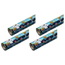 Cocoplus With Pororo 亮面捲筒包裝紙 53cm x 12m 藍色, 4個