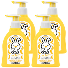 sanosan 珊諾 兒童潤膚乳液 200ml, 3歲以上, 芭娜娜香, 4瓶