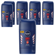 Nivea 妮維雅 男士止汗爽身乳膏 乾適活力 50ml,6瓶