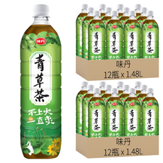 味丹 青草茶, 1.48L, 24瓶