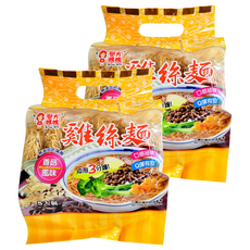 譽方媽媽 香菇風味雞絲麵, 無添加防腐劑 口感細緻Q彈有勁, 300g, 2袋