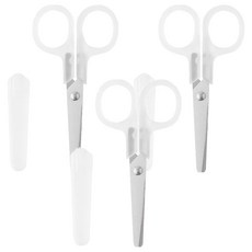 MUJI 無印良品 不鏽鋼剪刀 左手用, 透明色, 3支