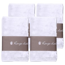 HARADA ORIMONO 原田織物 免洗劑廚房油污專用布 白色, 4個