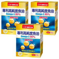 SENTOSA 三多 專利高純度魚油, 840mg, 60顆, 3盒