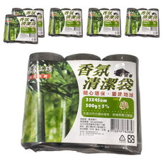 居家工坊 香氛清潔袋 小(55 x 45cm) 竹炭 3個, 6包