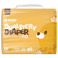 MOTHER-K K-MOM 頂級超薄瞬吸玩睡褲/尿布 15kg以上, 2XL, 30片