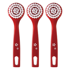 日本VESS 舞妓小姐洗臉刷 深層清潔毛孔 溫和去角質 促進血液循環 打造健康美肌, sil-600, 3入