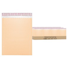 Maket Gamseong 米色氣泡安全信封袋, 40個