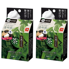 COW STYLE 牛乳石鹼 自然派 綠茶洗顏皂, 80g, 2盒