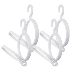 上手家居 可疊加帽子收納架, 4個, 白色