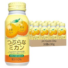 JA Foods Oita 果汁飲 溫州蜜柑風味, 190g, 30個