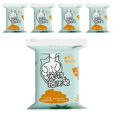 小麥購物 可降解寵物拾便袋 62g, Y944, 10入, 5包