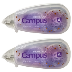 KOKUYO 國譽 Campus象牙白修正帶 A款 6.5mm x 6m, 2個, 紫色