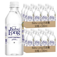 Babu Long 巴部農 天然鹼性礦泉水, 330ml, 60瓶
