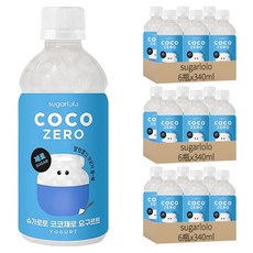 sugarlolo 椰果飲料 優格風味,18瓶,340ml