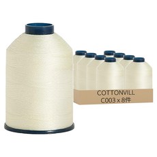 COTTONVILLE Coco 高級縫紉機線，1700公尺，45S/2，韓國製造, C003, 8件