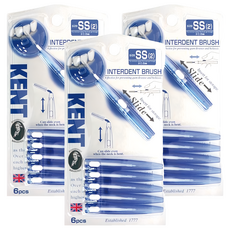KENT. 齒間刷 SS, 0.8mm, 6支, 3組