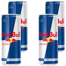 紅牛能量飲料 含咖啡因、維生素、牛磺酸, 250ml, 4罐