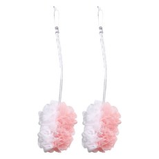 魔縐 極緻沐浴刷, 2個, 1個裝, 粉色 + 白色