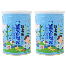 新東陽 兒童成長肉鬆, 添加鈣、果寡糖, 無添加防腐劑, 特選豬肉製成, 190g, 2罐