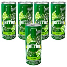 perrier 沛綠雅 氣泡天然礦泉水 萊姆風味, 250ml, 5罐