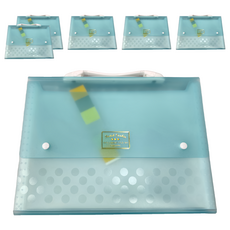 KOKUYO 國譽 Pastel Cookie NOViTA-R 13層攜帶型風琴夾 WSG-DFC130 A4(深2.7 x 33 x 25.9cm), 藍色, 6本