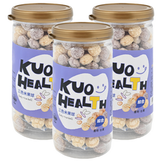 郭老師 三色米果球 嚴選自然食材 無添加 適合8個月以上寶寶, 3罐, 40g, 綜合