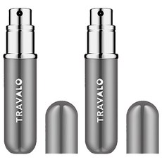 Travalo Classic New 幫浦式填充便攜香水瓶 5ml 1個 鈦, 2個