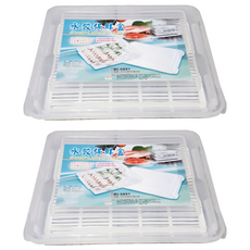 Polywise 翰庭 水餃收納盒, 313 x 263 x 56mm, 2個