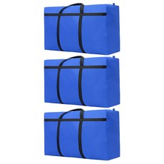 輝鴻 巨無霸加固防水耐重搬家袋, 藍色, 3個