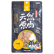 DOG CAT STAR 汪喵星球 天然原肉 冷凍乾燥小零嘴 牛肉鬆 40g 貓犬通用, 1包
